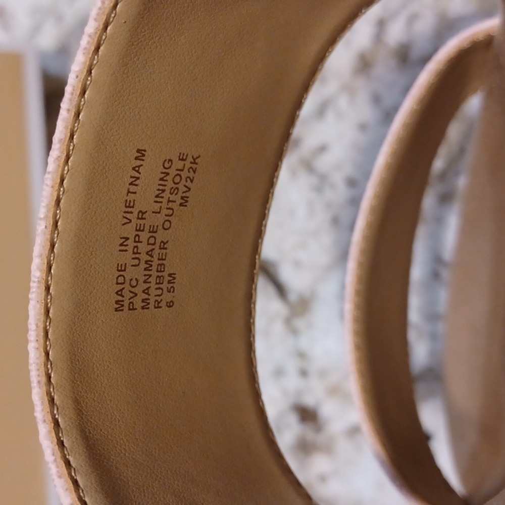 Michael Kors Blush Pink Mylah MK Signature Print Slide Sandals NEW SZ 6.5 - Picture 12 of 14